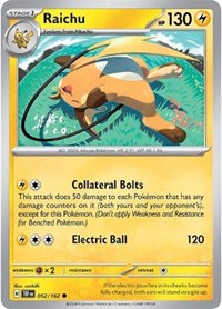 Raichu (052/162) - SV05: Temporal Forces