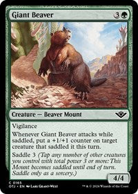 Giant Beaver (165) - Outlaws of Thunder Junction