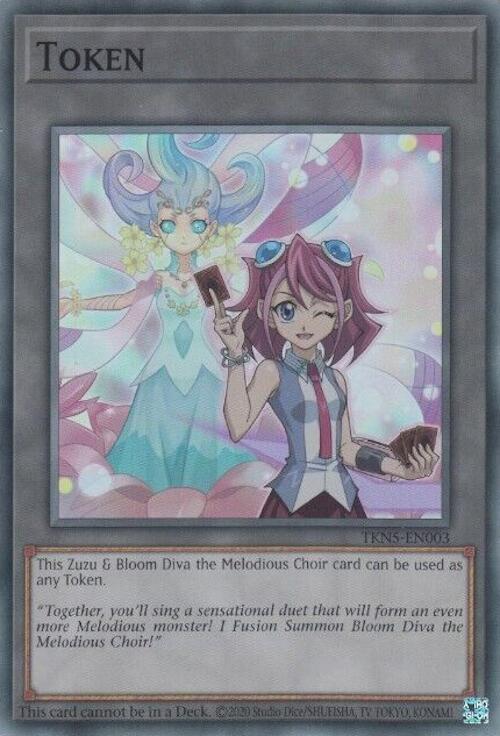 Token: Zuzu and Bloom Diva the Melodious Choir [TKN5-EN003] Super Rare