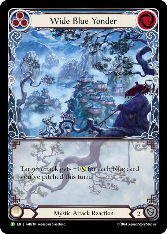 Wide Blue Yonder [FAB239] (Promo)  Rainbow Foil