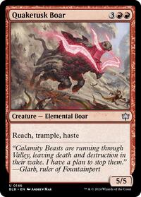 Quaketusk Boar (146) - Bloomburrow
