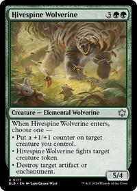 Hivespine Wolverine (177) - Bloomburrow