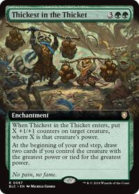 Thickest in the Thicket Extended Art (67) - Commander: Bloomburrow