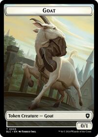 Goat Wolf 0032 Double Sided Token (5 // 32) - Commander: Bloomburrow