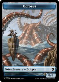 Octopus Rabbit Double Sided Token (14 // 3) - Commander: Bloomburrow