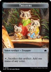 Treasure Steampath Charger Double Sided Token (29 // 19) - Bloomburrow