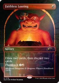 Faithless Looting Rainbow Foil (1779) - Secret Lair Drop Series
