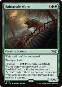 Balustrade Wurm (168) - Duskmourn: House of Horror