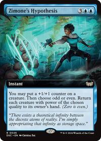 Zimones Hypothesis Extended Art (46) - Commander: Duskmourn: House of Horror