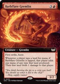 Barbflare Gremlin Extended Art (55) - Commander: Duskmourn: House of Horror