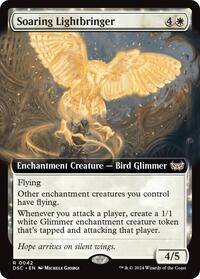 Soaring Lightbringer Extended Art (42) - Commander: Duskmourn: House of Horror