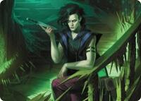 Winter Misanthropic Guide Art Card (24) - Art Series: Duskmourn: House of Horror