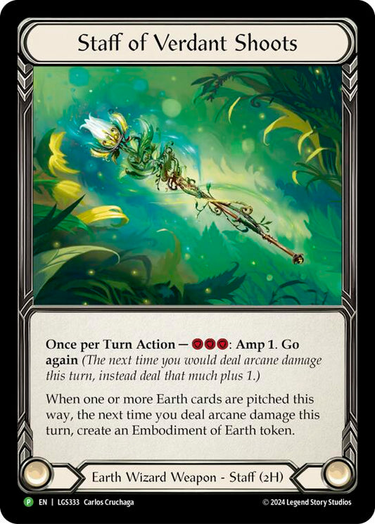 Staff of Verdant Shoots - LGS333 [LGS333] (Promo)  Rainbow Foil