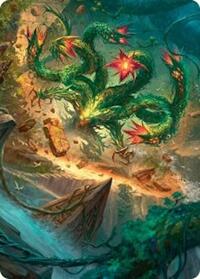 Mossborn Hydra Art Card 42 54 (42) - Art Series: Foundations