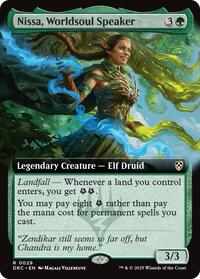 Nissa Worldsoul Speaker Extended Art (29) - Commander: Aetherdrift