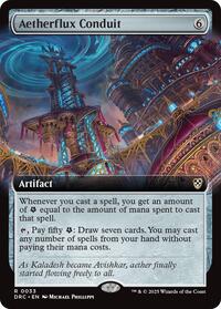 Aetherflux Conduit Extended Art (33) - Commander: Aetherdrift