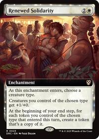 Renewed Solidarity Extended Art (23) - Commander: Aetherdrift