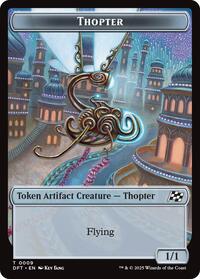 Thopter 0009 Treasure Double Sided Token (9 // 11) - Aetherdrift