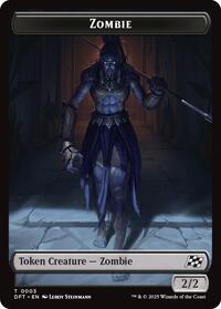 Zombie 0003 Pilot Double Sided Token (3 // 1) - Aetherdrift