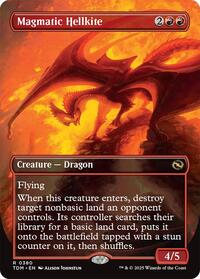 Magmatic Hellkite Borderless (380) - Tarkir: Dragonstorm