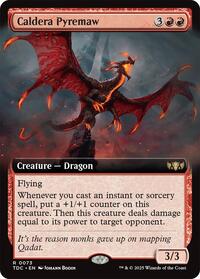 Caldera Pyremaw Extended Art (73) - Commander: Tarkir: Dragonstorm