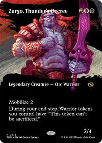 Zurgo Thunders Decree Borderless (376) - Tarkir: Dragonstorm
