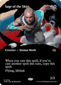 Sage of the Skies Borderless (328) - Tarkir: Dragonstorm