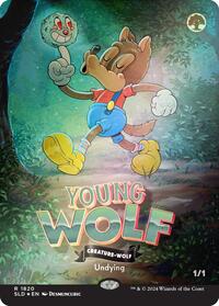 Young Wolf Rainbow Foil (1820) - Secret Lair Drop Series
