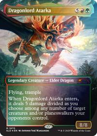 Dragonlord Atarka Rainbow Foil (1970) - Secret Lair Drop Series