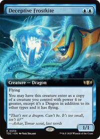 Deceptive Frostkite Extended Art (59) - Commander: Tarkir: Dragonstorm