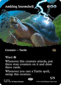 Ambling Stormshell Borderless (332) - Tarkir: Dragonstorm