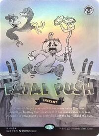 Fatal Push 0884 Black and White Foil (884) - Secret Lair Drop Series