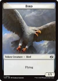 Bird Monk Double Sided Token (2 // 3) - Tarkir: Dragonstorm