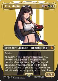 Tifa Martial Artist Borderless (206) - Commander: FINAL FANTASY