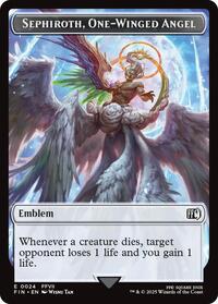 Emblem Sephiroth One Winged Angel Robot Warrior Double Sided Token (24 // 12) - FINAL FANTASY