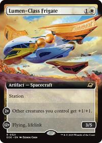Lumen Class Frigate Extended Art (321) - Edge of Eternities
