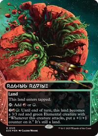Raging Ravine 0125 Borderless Galaxy Foil (125) - Edge of Eternities: Stellar Sights