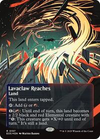 Lavaclaw Reaches 0157 Borderless Galaxy Foil (157) - Edge of Eternities: Stellar Sights