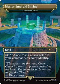 Master Emerald Shrine Command Tower 7030 Rainbow Foil (7030) - Secret Lair Drop Series