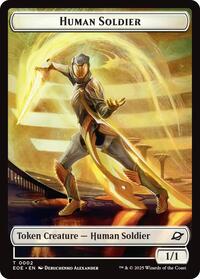 Human Soldier Lander 0007 Doubled Sided Token (2 // 7) - Edge of Eternities