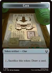 Ally 0004 Clue 0015 Double Sided Token (4 // 15) - Avatar: The Last Airbender - Back