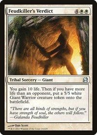Feudkillers Verdict (15) - Modern Masters