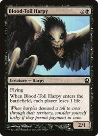 Blood Toll Harpy (79) - Theros