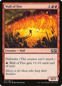 Wall of Fire (167) - Magic 2015 (M15)