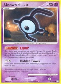 Unown E (65/123) - Mysterious Treasures