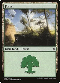 Forest 266 (266) - Khans of Tarkir