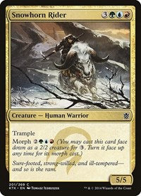 Snowhorn Rider (201) - Khans of Tarkir