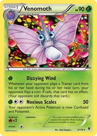 Venomoth (2/119) - XY - Phantom Forces