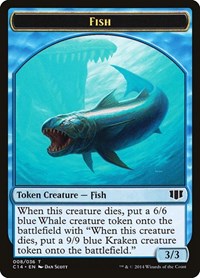Fish Zombie 011 Double Sided Token (8 // 11) - Commander 2014
