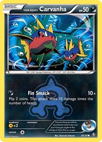Team Aqua's Carvanha (20/34) - Double Crisis